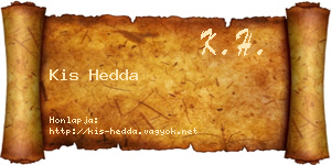 Kis Hedda névjegykártya